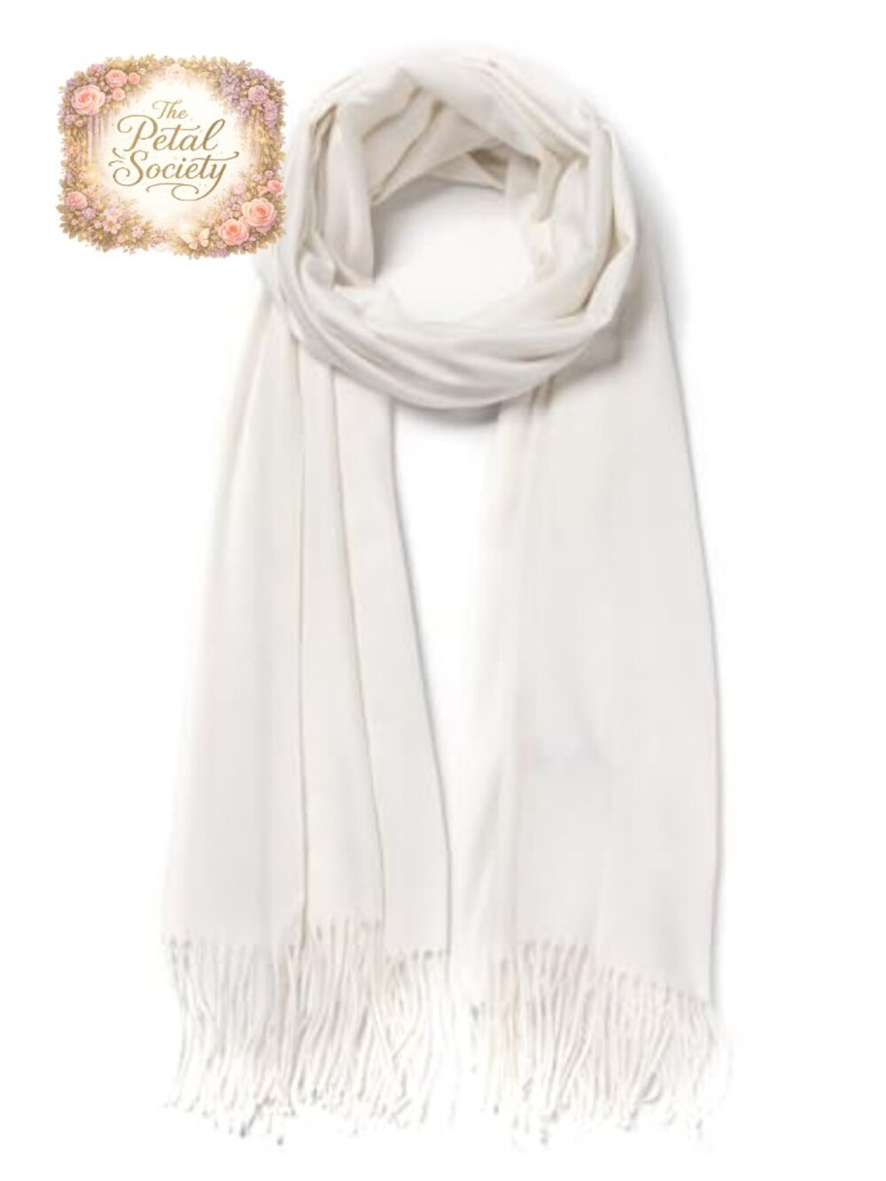 Pashmina Shawl Wrap Tassel Fringe Large Soft Scarf Evening Wedding Bridal